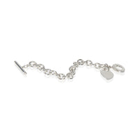 Sterling Silver  Heart Tag Bracelet