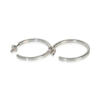 Sterling Silver  Medium 1837 Hoop Earrings