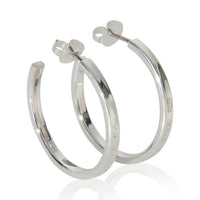 Sterling Silver  Medium 1837 Hoop Earrings