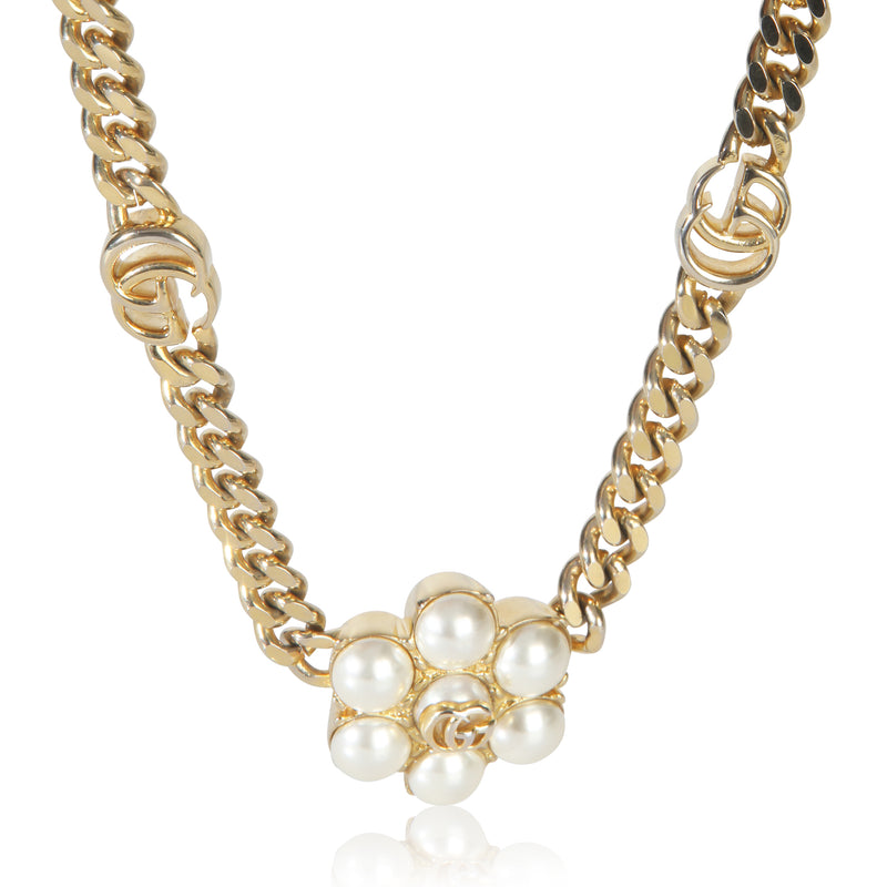 Gold-Plated  Interlocking G Necklace