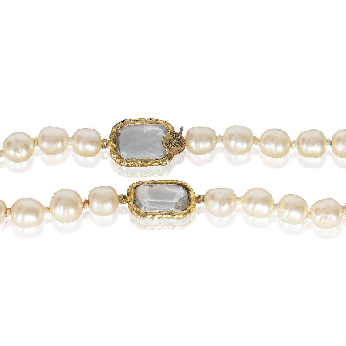 Gold-Plated  Vintage 1981 Baroque Faux Pearl & Gripoix Necklace