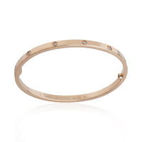 Cartier Rose Gold Diamond Small Model Love Bracelet av