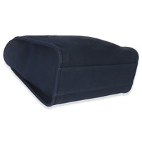 23A Navy Mixed Fibers Large Deauville Tote