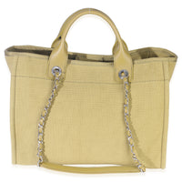 23A Green Mixed Fibers Large Deauville Tote