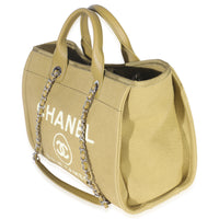 23A Green Mixed Fibers Large Deauville Tote