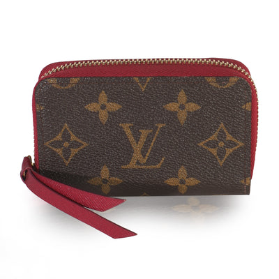 Fuchsia Monogram Canvas Zippy Multicartes Wallet