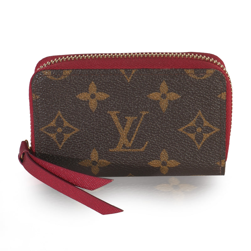 Fuchsia Monogram Canvas Zippy Multicartes Wallet