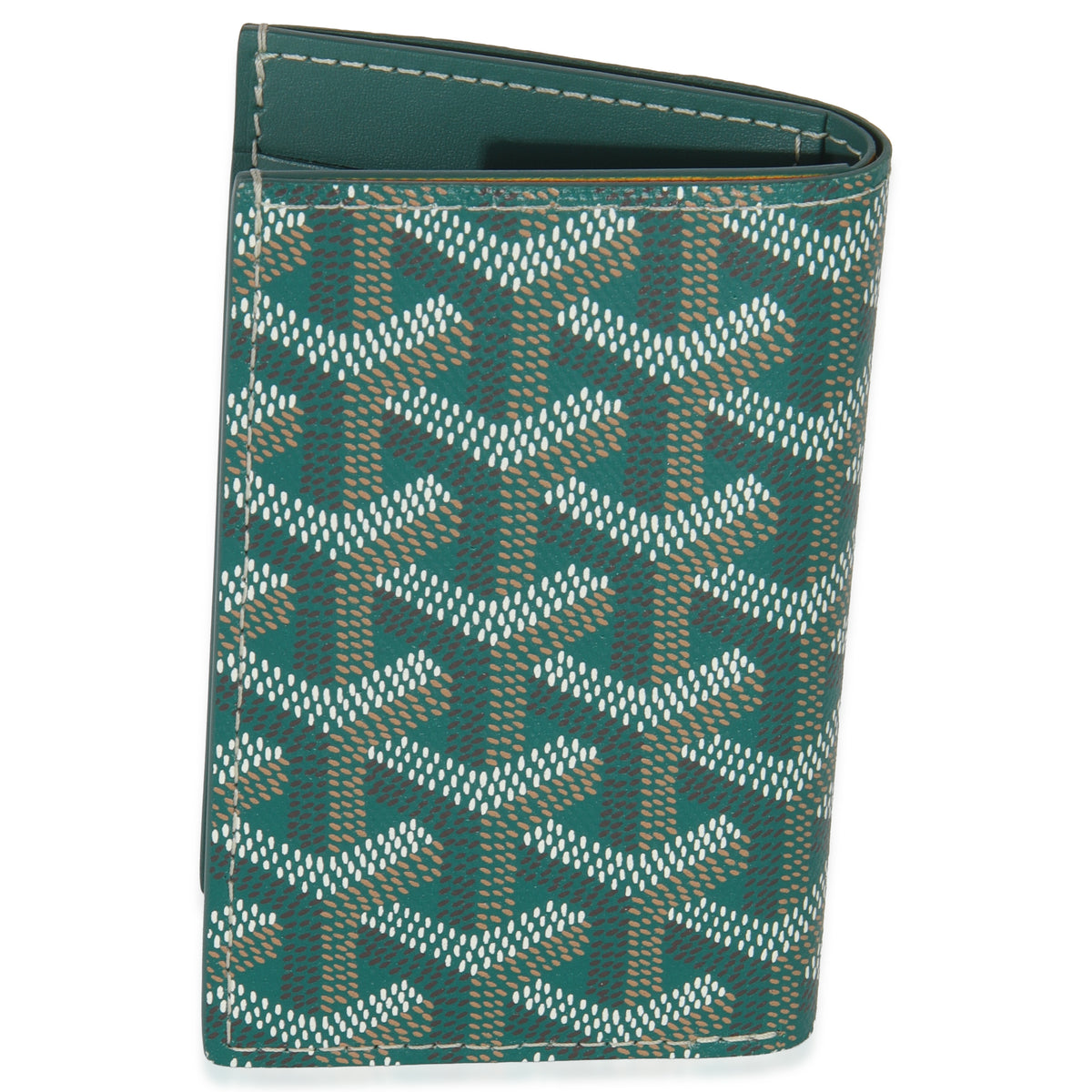 Goyard Green ine Canvas Saint Pierre Card Holder Handbag pv