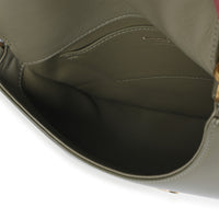 Saint Laurent Strong Moss Smooth Leather Mini Voltaire Handbag av