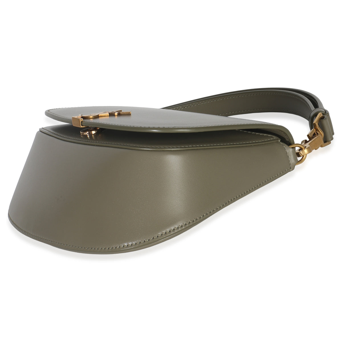 Saint Laurent Strong Moss Smooth Leather Mini Voltaire Handbag box