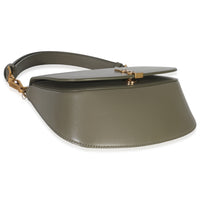 Saint Laurent Strong Moss Smooth Leather Mini Voltaire Handbag clasp