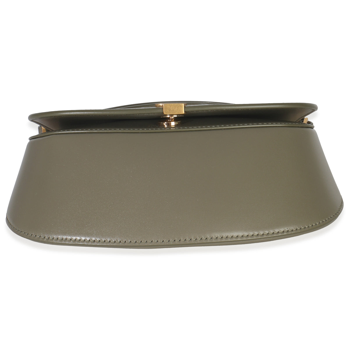 Saint Laurent Strong Moss Smooth Leather Mini Voltaire Handbag stamp