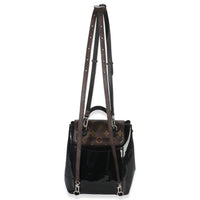Louis Vuitton Black Patent Monogram Hot Springs Backpack Handbag stamp