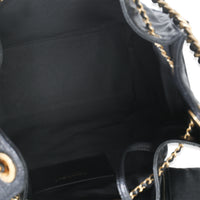 Black Quilted Caviar Medium Chanel 25 Hobo Handbag