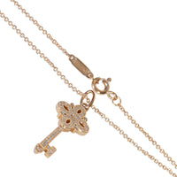 Rose Gold Diamond Mini Victoria Key Pendant