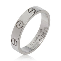 Cartier White Gold  Small Model Love Ring bv