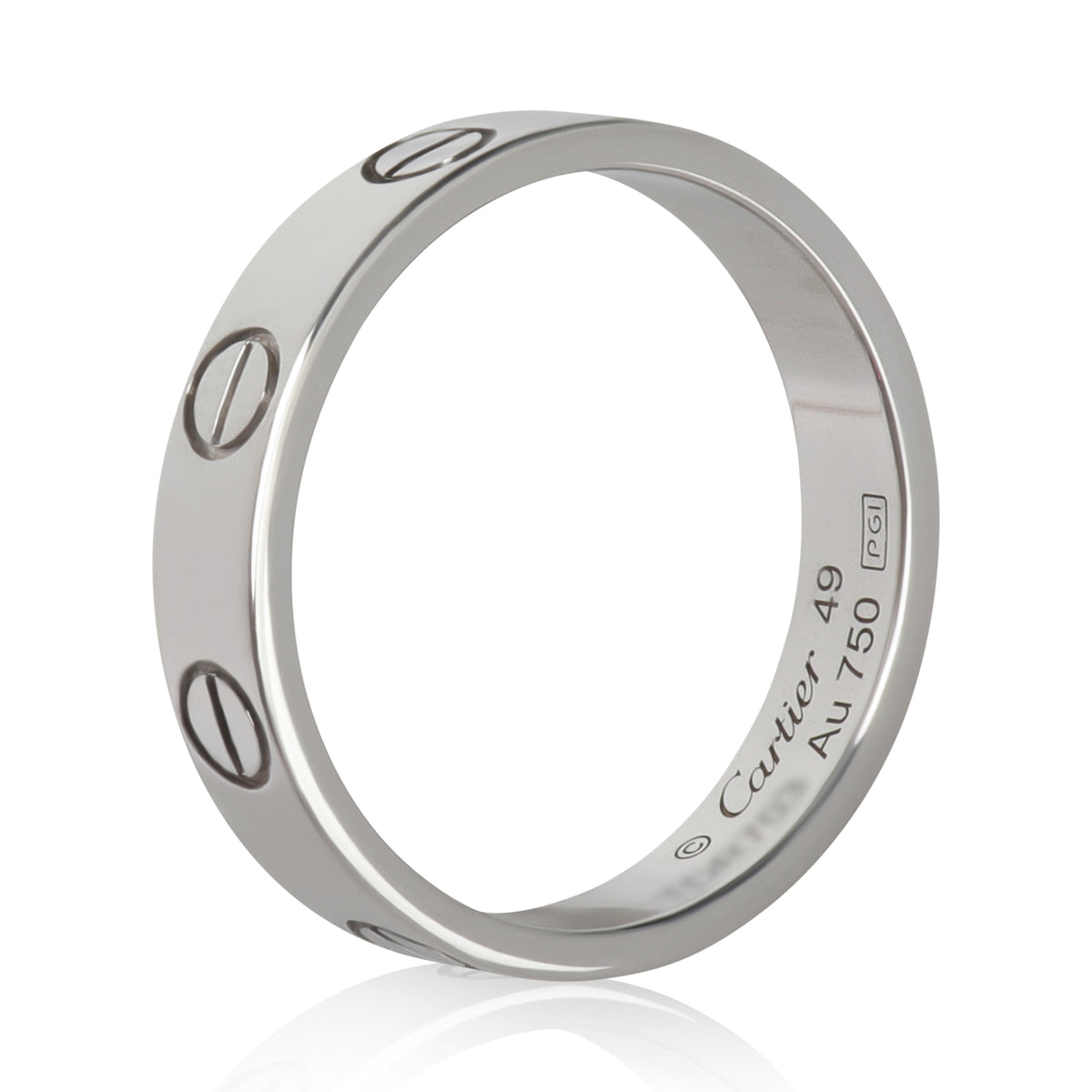 White Gold  Small Model Love Ring