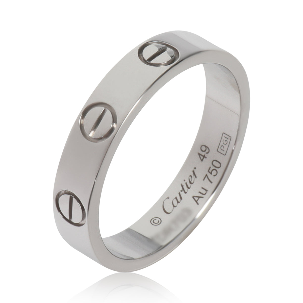 White Gold  Small Model Love Ring