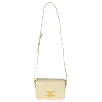 Celine Light Stone Shiny Calfskin Classique Triomphe Bag Handbag ad1