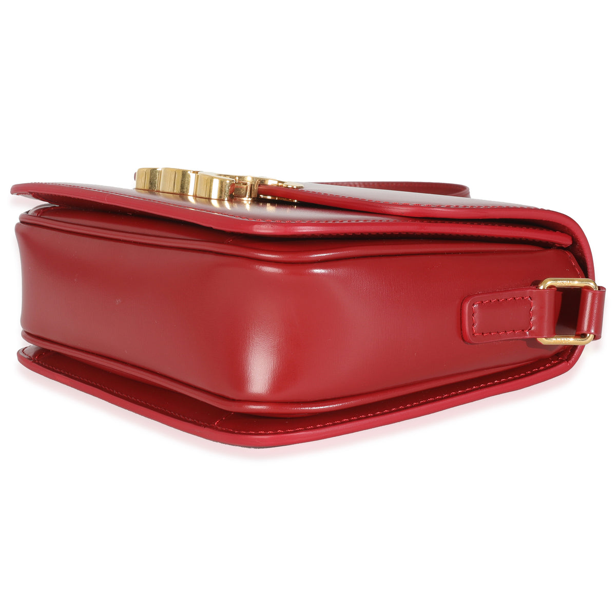 Celine Red Shiny Calfskin Teen Triomphe Handbag box
