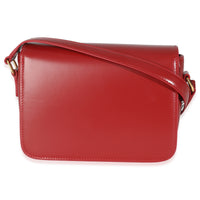 Celine Red Shiny Calfskin Teen Triomphe Handbag bv