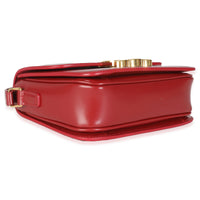 Celine Red Shiny Calfskin Teen Triomphe Handbag clasp