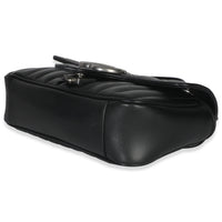 Black Aria Matelasse Calfskin Mini GG Marmont Shoulder Bag