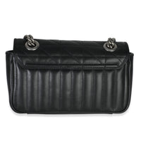 Black Aria Matelasse Calfskin Mini GG Marmont Shoulder Bag