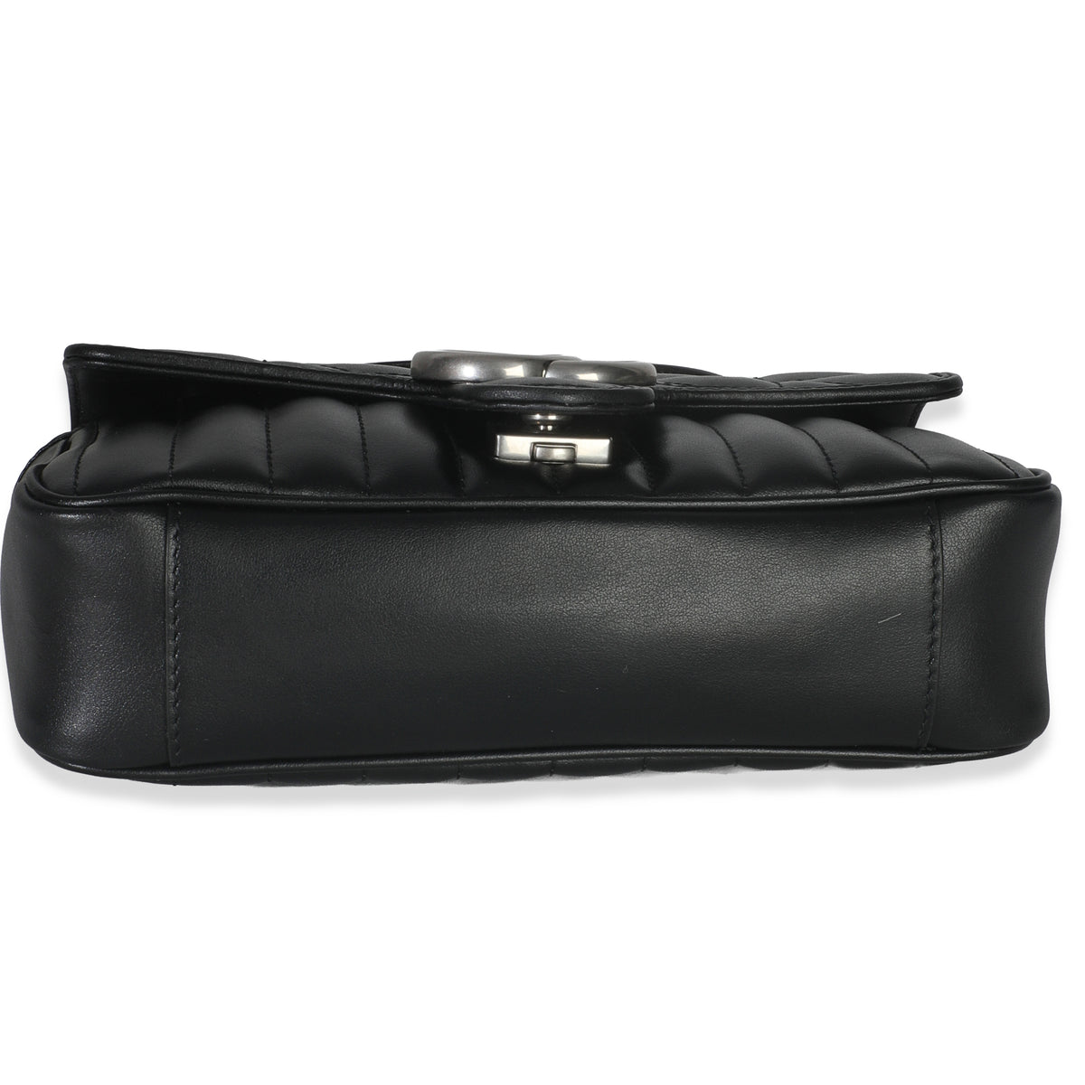 Black Aria Matelasse Calfskin Mini GG Marmont Shoulder Bag