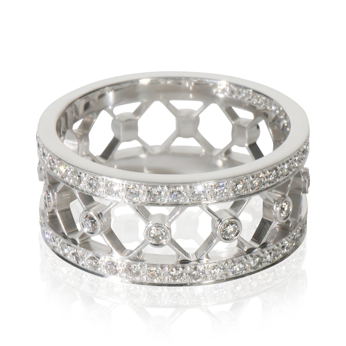 Tiffany & Co. Platinum Diamond Voile Ring bv