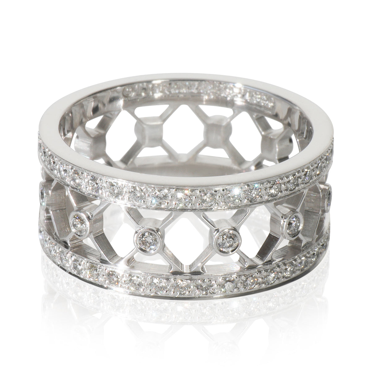 Tiffany & Co. Platinum Diamond Voile Ring fv
