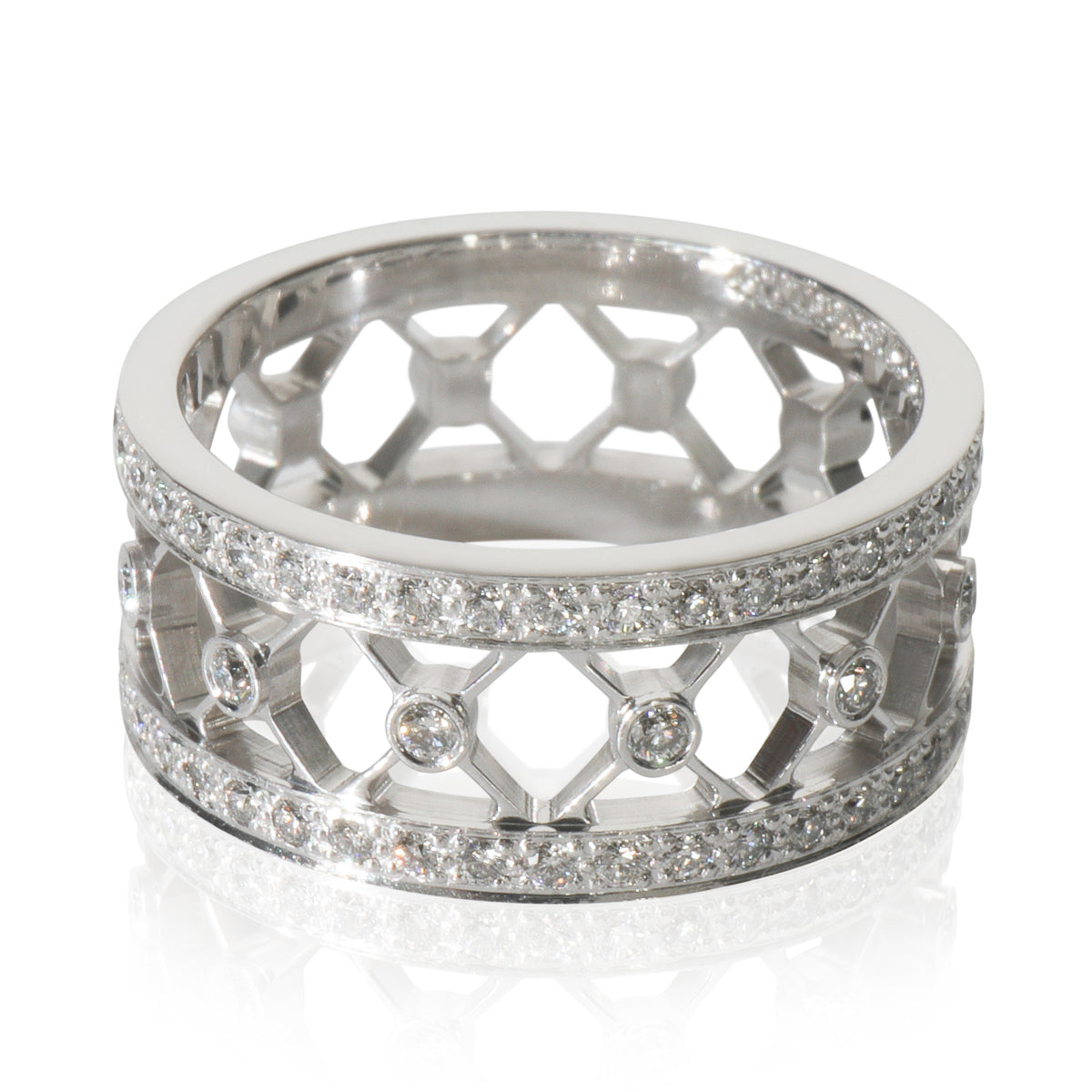 Tiffany & Co. Platinum Diamond Voile Ring sv