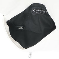 Chanel Black White Quilted Lambskin Front Pocket Chain Flap Bag Handbag av