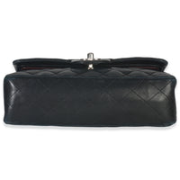 Chanel Black Quilted Lambskin Small Classic Double Flap Bag Handbag stamp