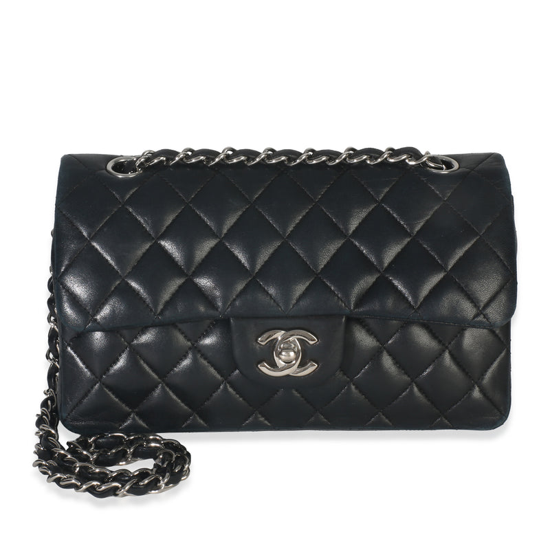Black Quilted Lambskin Small Classic Double Flap Bag