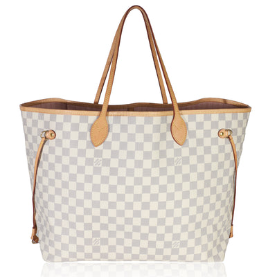 Rose Ballerine Damier Azur Canvas Neverfull GM