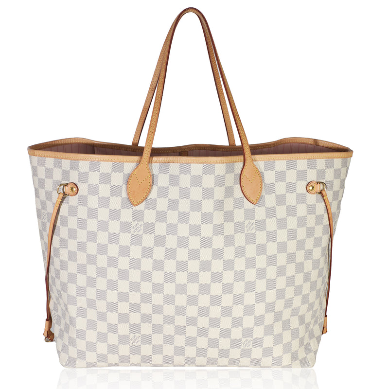 Rose Ballerine Damier Azur Canvas Neverfull GM