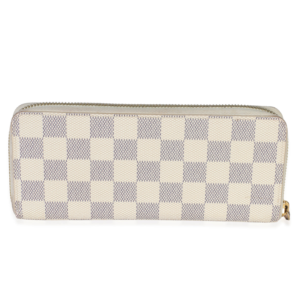 Rose Ballerine Damier Azur Canvas Clemence Wallet
