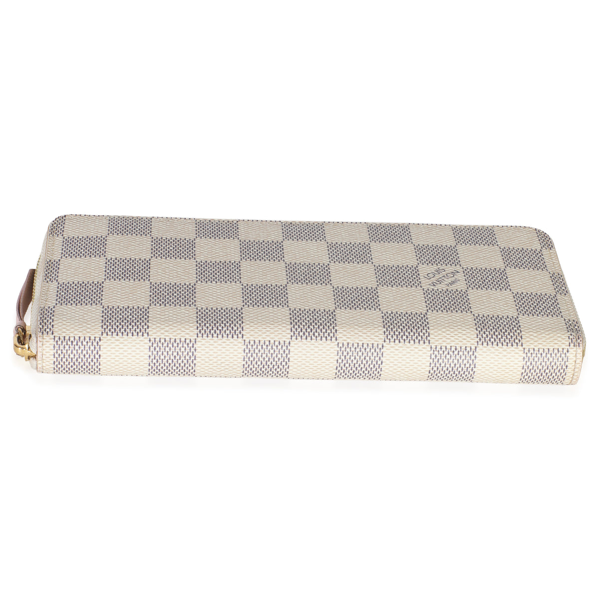 Rose Ballerine Damier Azur Canvas Clemence Wallet