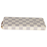 Rose Ballerine Damier Azur Canvas Clemence Wallet