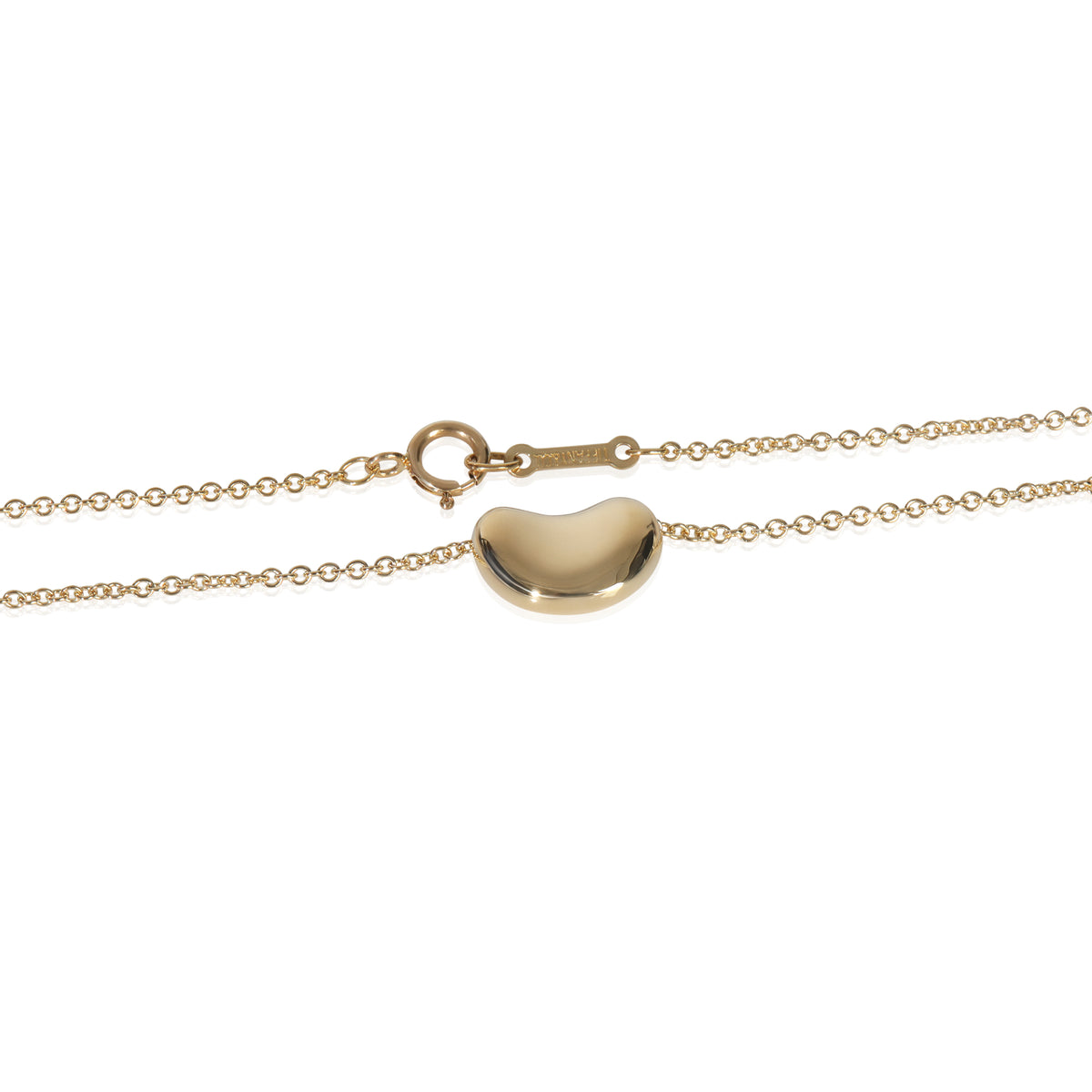 Tiffany & Co. Yellow Gold  Elsa Peretti Vintage 11mm Bean Pendant sv