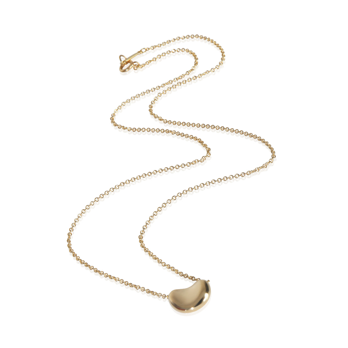 Tiffany & Co. Yellow Gold  Elsa Peretti Vintage 11mm Bean Pendant pv
