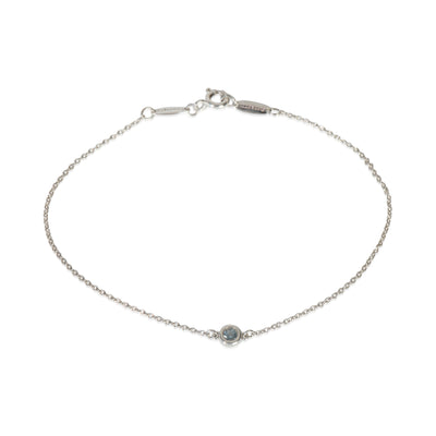 Sterling Silver Aquamarine Elsa Peretti Color By The Yard Bracelet