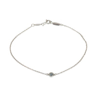 Sterling Silver Aquamarine Elsa Peretti Color By The Yard Bracelet