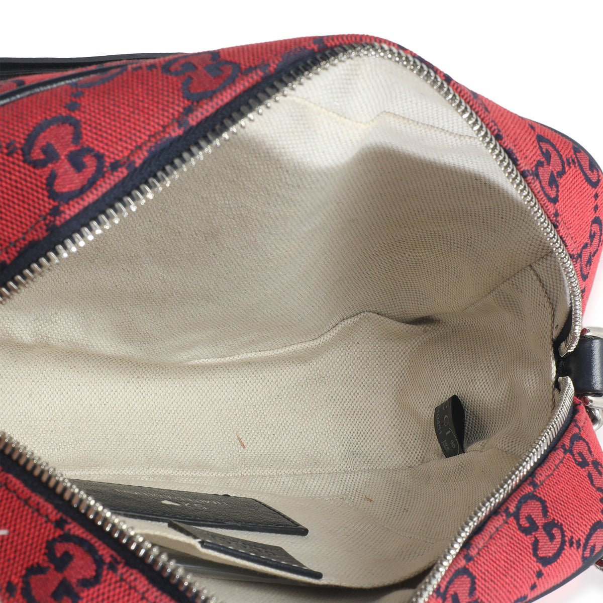 Red GG Diagonal Quilted Canvas Small GG Marmont Camera Bag