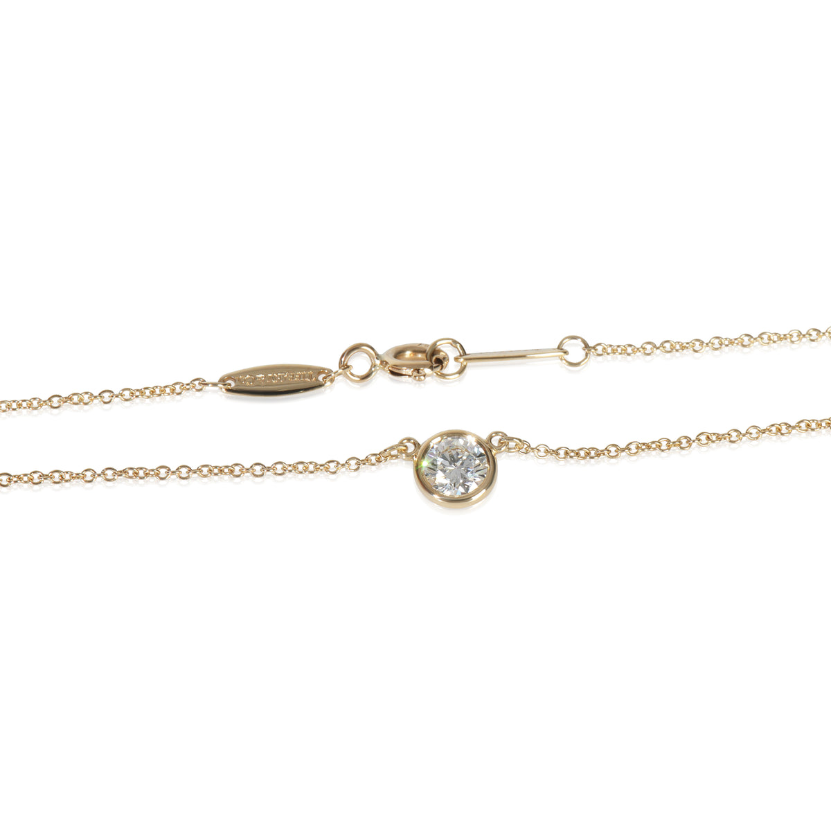 Yellow Gold Diamond Elsa Peretti Diamond By The Yard Pendant
