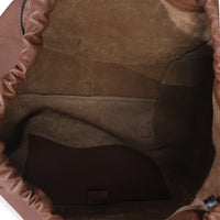 Gucci Brown Pebbled Leather Large Grand Prix Backpack Handbag av