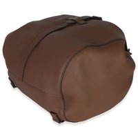 Gucci Brown Pebbled Leather Large Grand Prix Backpack Handbag box