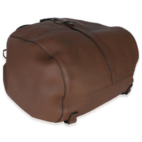 Gucci Brown Pebbled Leather Large Grand Prix Backpack Handbag clasp