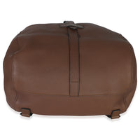 Gucci Brown Pebbled Leather Large Grand Prix Backpack Handbag stamp